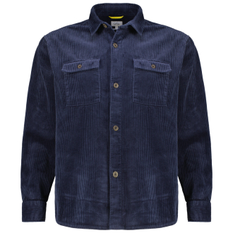 Hemdjacke aus Baumwollcord dunkelblau_47/400 | XXL