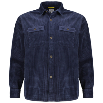 Hemdjacke aus Baumwollcord dunkelblau_47/400 | 6XL