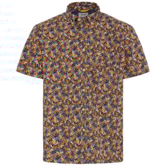 Freizeithemd mit Allover-Print blau_43 | XXL