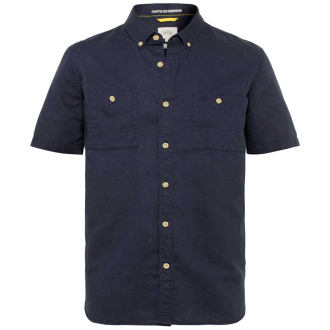 Freizeithemd aus Leinenmischung dunkelblau_47/400 | 3XL