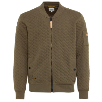 Gesteppte Sweatjacke aus Baumwolle oliv_93 | 3XL