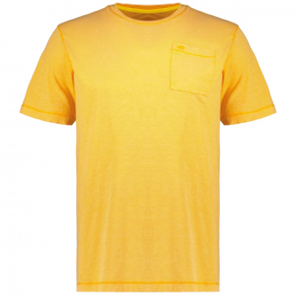 T-Shirt mit Garment-Dye-Färbung orange_52/55 | 3XL