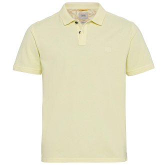 Poloshirt mit Garment-Dye-Färbung gelb_61 | 4XL
