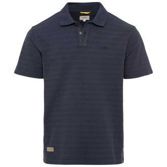 Poloshirt mit Garment-Dye-Färbung blau_47 | 4XL