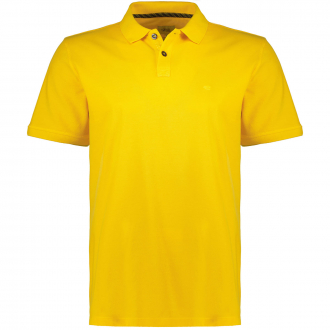 Poloshirt mit Garment-Dye-Färbung gelb_65 | 3XL