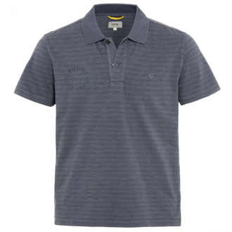 Poloshirt mit Garment-Dye-Färbung dunkelblau_47/400 | 3XL