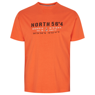 T-Shirt mit Print orange_0200 | 3XL