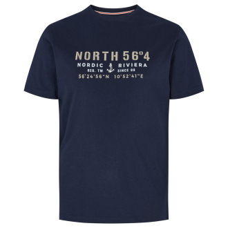 T-Shirt mit Print dunkelblau_0580 | 3XL