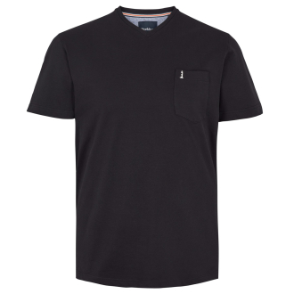 T-Shirt aus Baumwoll-Piqué schwarz_0099 | 3XL