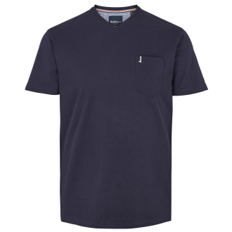 T-Shirt aus Baumwoll-Piqué dunkelblau_0580 | 3XL