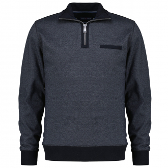 Sweatshirt im Troyer-Stil aus Premium-Baumwolle anthrazit_756/35 | 3XL