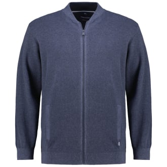 Strickjacke im College-Stil blau_147/40 | 4XL