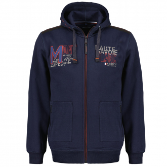 Kapuzenjacke mit Kontrastdetails marine_105 | 3XL
