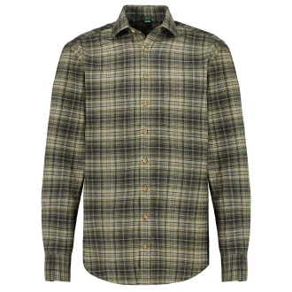 Kariertes Flanellhemd im Jagd-Stil oliv_55 | 4XL