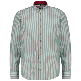 Trachtenhemd mit Stehkragen grün_53 | 7XL
