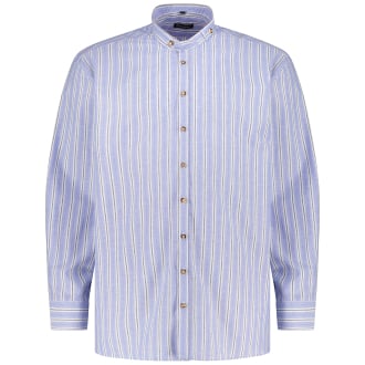 Trachtenhemd aus Baumwolle blau_42 | 3XL
