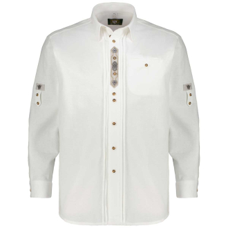 Trachtenhemd aus Baumwolle weiß_01 | 4XL