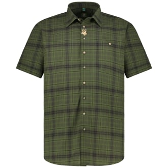 Trachtenhemd aus Baumwolle oliv_55 | 4XL