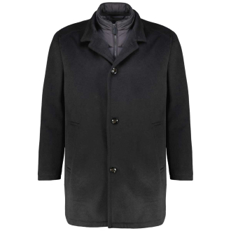 Wollmantel mit heraustrennbarem Westeneinsatz schwarz_290 | 62