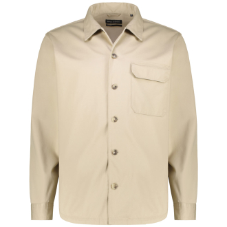 Hemdjacke im Materialmix beige_111 | 5XL