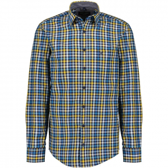 Freizeithemd aus Baumwolle im Karodesign blau/gelb_150/4070 | 8XL