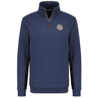 Sweatshirt mit Kontrastdetails marine_105 | 3XL