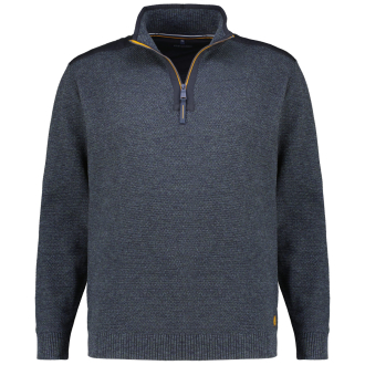 Sweatshirt mit Stehkragen blau_175 | 3XL