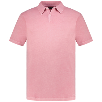 Poloshirt mit Garment-Dye-Färbung altrosa_611 | 3XL