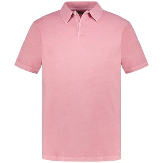 Poloshirt mit Garment-Dye-Färbung altrosa_611 | 3XL