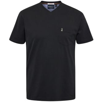 T-Shirt mit Elasthan schwarz_0099 | 3XL