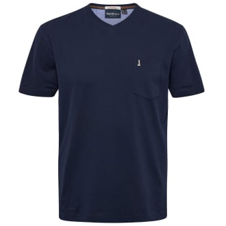 T-Shirt mit Elasthan dunkelblau_0580 | 3XL