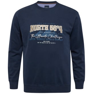 Sweatshirt mit Logo-Stickerei dunkelblau_0580 | 7XL