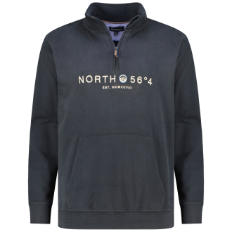 Sweatshirt im Troyer-Stil schwarz_0099 | 3XL