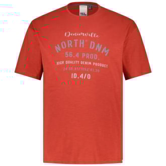 T-Shirt aus Baumwolle rot_0337 | 3XL