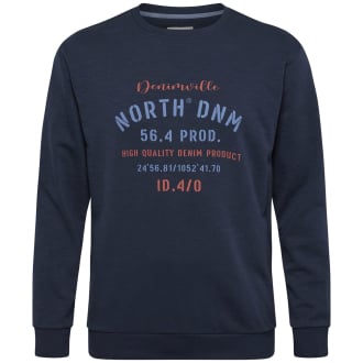 Sweatshirt mit Logo-Print dunkelblau_0580 | 5XL