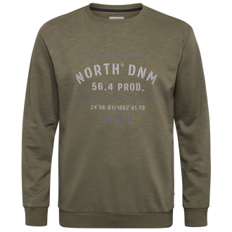 Sweatshirt mit Logo-Print oliv_0659 | 3XL