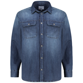 Jeanshemd blau_0597 | 4XL
