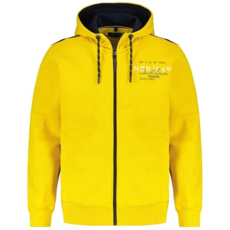 Sweatjacke mit Print gelb_539 | 3XL