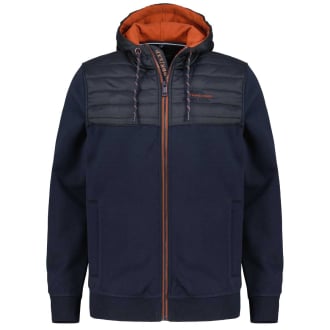 Hoodie mit Steppbesatz marine_105 | 3XL