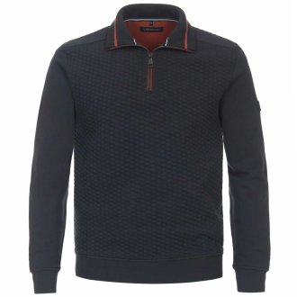 Sweatshirt im Troyer-Stil marine_105 | 3XL
