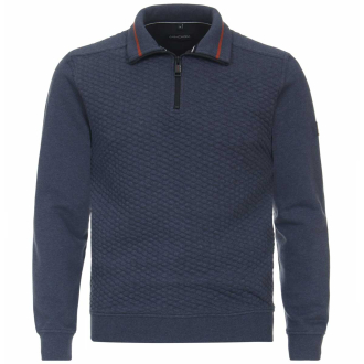 Sweatshirt im Troyer-Stil blau_175 | 3XL