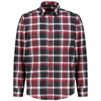 Kariertes Freizeithemd aus Baumwoll-Flanell rot_400 | 8XL