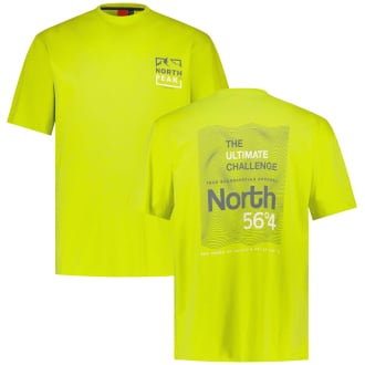 T-Shirt mit Print auf Vorder- und Rückseite limette_0625 | 3XL