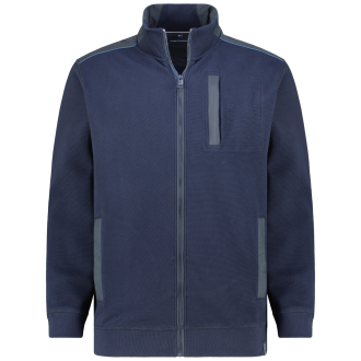 Sweatjacke mit Elasthan dunkelblau_108 | 3XL