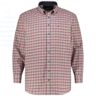 Kariertes Freizeithemd aus Baumwoll-Flanell orange_450 | XXL