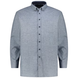 Freizeithemd aus Baumwoll-Flanell blau_100 | XXL