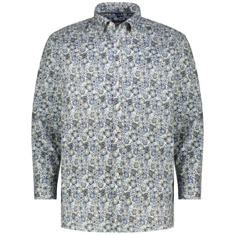 Freizeithemd mit Allover-Print blau_100 | XXL