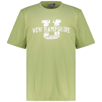 T-Shirt mit Print moosgrün_233 | 4XL