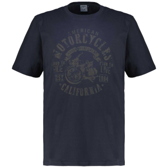 T-Shirt mit Motiv-Print dunkelblau_544 | 4XL