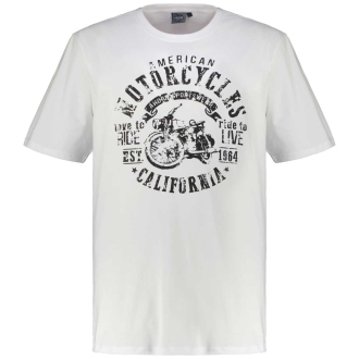 T-Shirt mit Motiv-Print weiß_76 | 5XL
